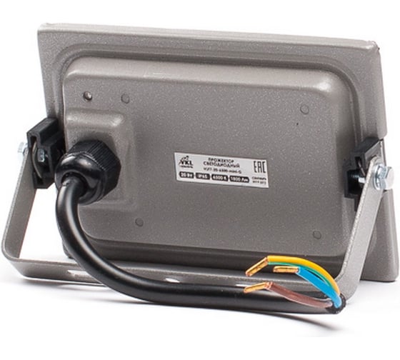 VKL electric Прожектор LED 20W VLF7-20-6500-mini-G 6500К 1800Лм 220V IP65 серый 1015916