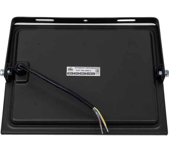 Прожектор VKL electric LED 100W SMD VLF7-100-6500- В 9000Лм 220V, IP65, черный 1/ 10 1013404