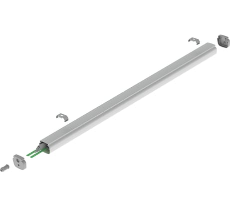 Светильник CSVT LUMIN 38 1245x76x71 CRI80 3000 milky IP67 серый ЦБ00006905