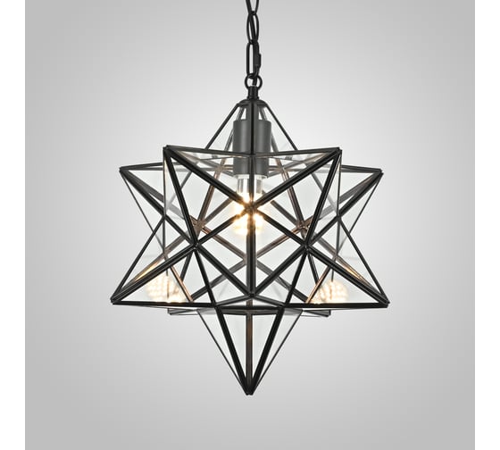 Люстра IMPERIUMLOFT Black Star Clear Glass 35 см 189644-26