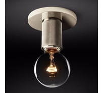 Потолочный светильник IMPERIUMLOFT RH Utilitaire Socket Flushmount Silver 123678-22