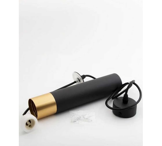 Светильник потолочный MAXLIGHT CAST 113 BLACK, алюминиевое литье, круглый, GU10, черный, ø55x250мм 00-00001179