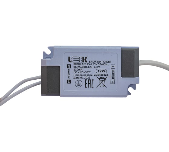 Точечный светодиодный светильник LEEK LE DLRL WH 12W D114 6K (50) LE061300-0004