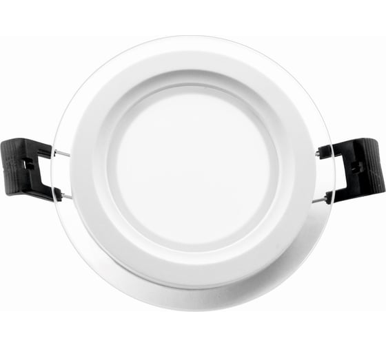 Встраиваемый светодиодный светильник LEEK окантовка стеклом LE GLRL WH 12W D160 CW LE061300-0002 1