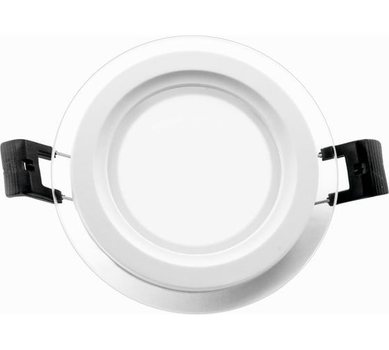 Встраиваемый светодиодный светильник LEEK окантовка стеклом LE GLRL WH 18W D200 4K LE061300-0031 1