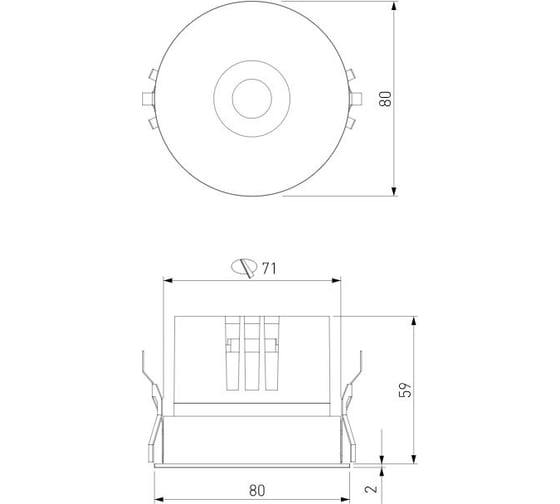 Светильник встраиваемый светодиодный Elektrostandard Bliss 15W 4000K 25070/LED белый a069406