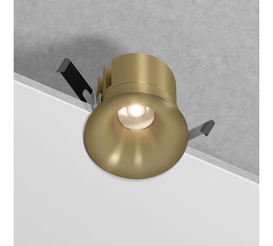 Светильник встраиваемый светодиодный Elektrostandard Bliss 15W 4000K 25070/LED латунь a069408