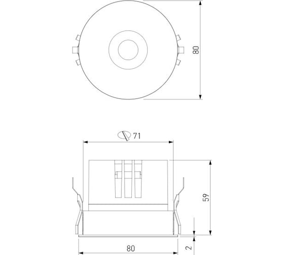 Светильник встраиваемый светодиодный Elektrostandard Bliss 15W 4000K 25070/LED титан a069409