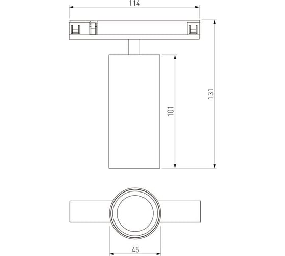 Трековый поворотный светильник Elektrostandard Brass Line 10W 3000K 85525/01 латунь a069633