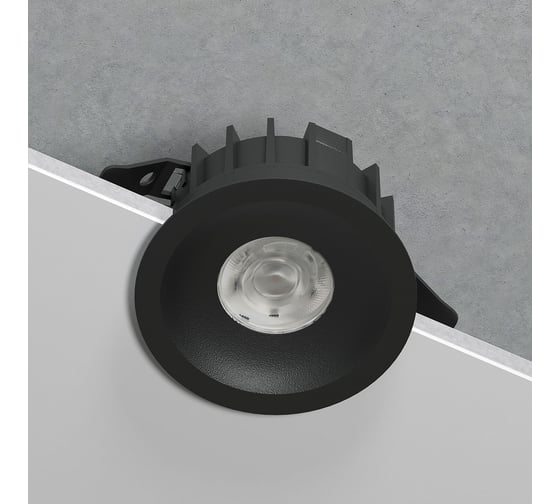 Светильник встраиваемый светодиодный Elektrostandard Combi 15W 4000K 25068/LED черный a069006