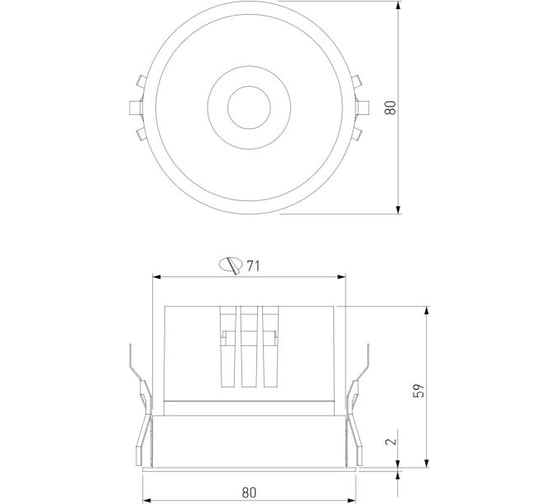 Светильник встраиваемый светодиодный Elektrostandard Forte 15W 4000K 25071/LED латунь a069411