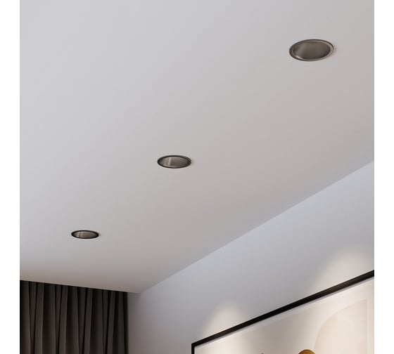 Светильник встраиваемый светодиодный Elektrostandard Forte 15W 4000K 25071/LED титан a069412