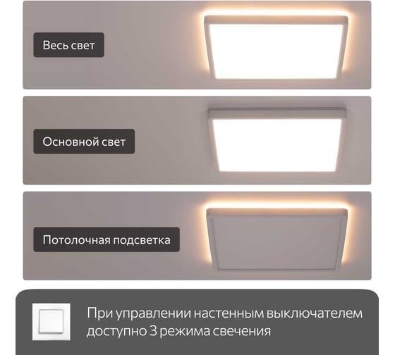 Светильник потолочный светодиодный Citilux с подсветкой, белый, NORMA LED CL748K300