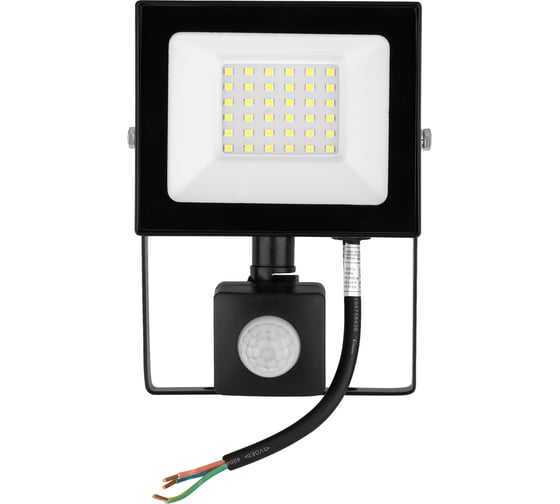 Прожектор TDM ELECTRIC СДО-05-050-ИКД (ИК датчик) 50 Вт, 4000 лм, 6500 К, 220-240 В, IP44, черный, Народный SQ0336-0292