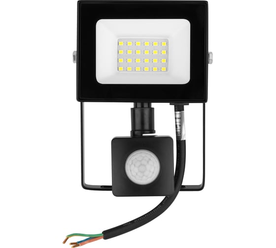 Прожектор TDM ELECTRIC СДО-05-030-ИКД (ИК датчик) 30 Вт, 2400 лм, 6500 К, 220-240 В, IP44, черный, Народный SQ0336-0291