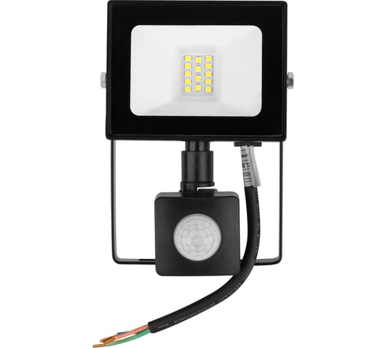 Прожектор TDM ELECTRIC СДО-05-020-ИКД (ИК датчик) 20 Вт, 1600 лм, 6500 К, 220-240 В, IP44, черный, Народный SQ0336-0290