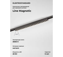 Трековый светильник Elektrostandard Titan Line 20W 3000K 85529/01 титан a069714