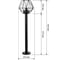 Светильник уличный TDM ELECTRIC "Доминго" 1х60 Вт, столб, H800 мм, металл, черный, Е27 SQ0330-2022 3