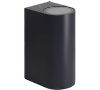 Светильник фасадный truEnergy с рассеивателем под лампы 2xGU10 IP54 черный/алюминий 26008