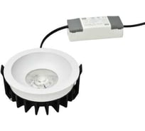 Светильник светодиодный truEnergy с регулируемой цветовой температурой круг 18W линза ССT 3000K-6500K 1500Lm D105мм IP20 белый/алюминий 10561