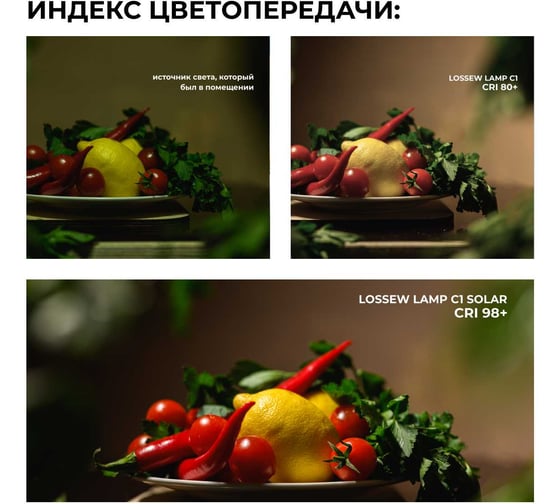 Светильники Lossew общего света и для покрасочных работ LAMP С1 SOLAR lossewC1S