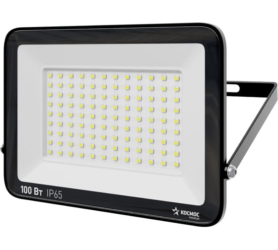 Прожектор светодиодный КОСМОС PREMIUM 100Вт, 10000 Лм, IP65, 6500К, KOS_PR_LED_100