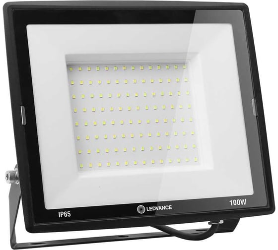 Светодиодный прожектор LEDVANCE 100 Вт 4000К 10000 Лм 230В\50Гц IP65 FL ECO 100W/740 230V BK 4x1 T RU LEDV 4099854137082