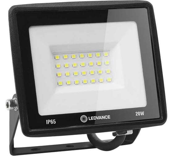 Светодиодный прожектор LEDVANCE 20 Вт 4000К 2000 Лм 230В\50Гц IP65 FL ECO 20W/740 230V BK 20x1 T RU LEDV 4099854136962