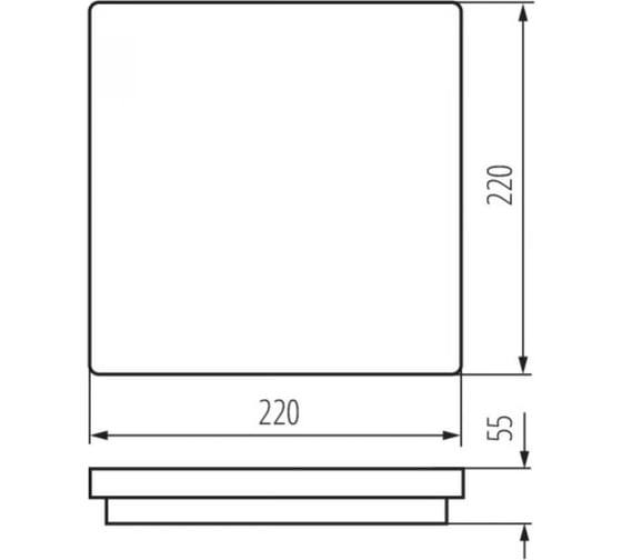 Накладной светодиодный квадратный светильник KANLUX BENO 18W NW-L-W/ 32942