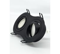 Встраиваемый двойной поворотный светильник truEnergy 2хGU5.3 175x95xH25мм черный/алюминий 21250