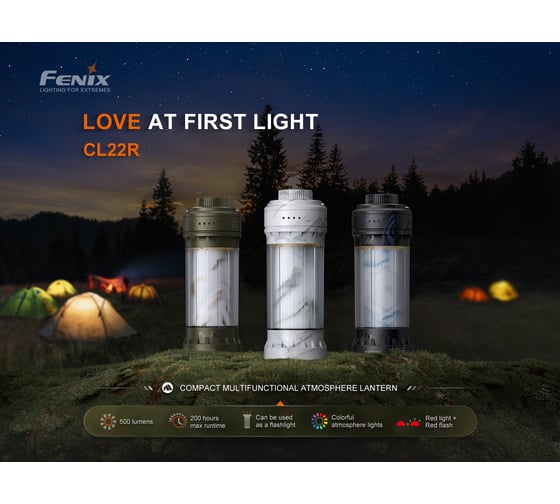 Фонарь Fenix CL22R зеленый CL22RGR