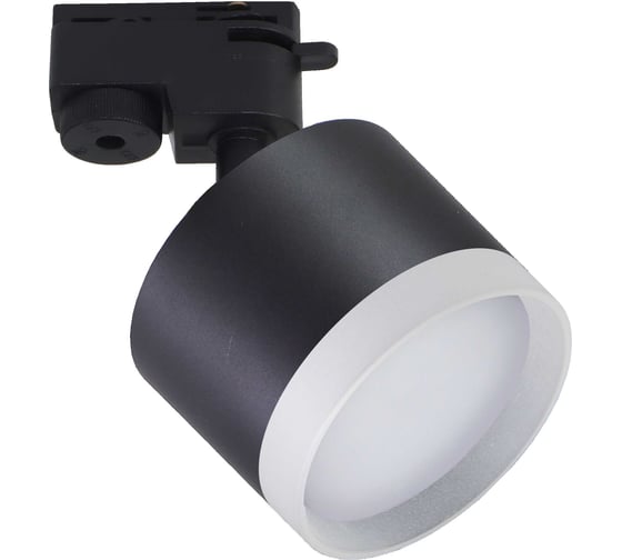 Светильник трековый MAXLIGHT CAST 204 GX53 BLACK алюминиевое литье, круглый, поворотный, GX53, черный, 85x70 мм 00-00001240 1