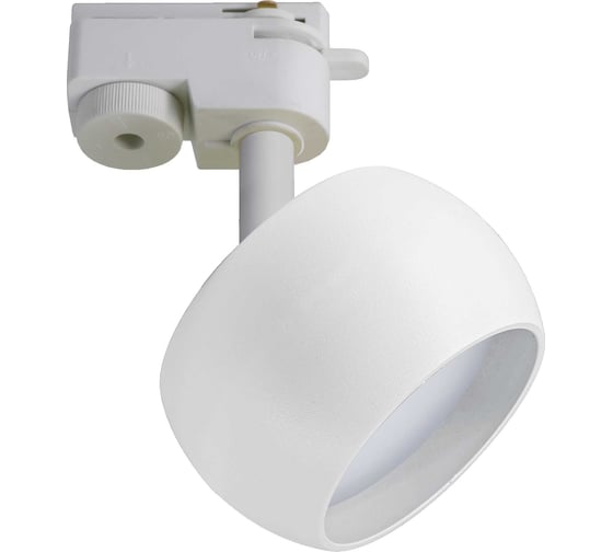 Светильник трековый MAXLIGHT CAST 203 GX53 WHITE алюминиевое литье, круглый, поворотный, GX53, белый, 90x53 мм 00-00001237