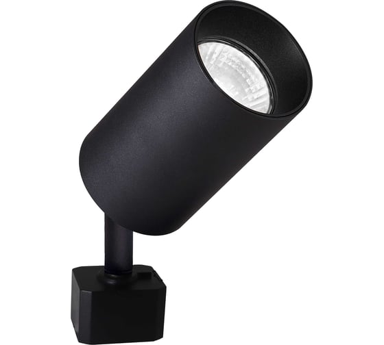 Светильник трековый MAXLIGHT CAST 206 BLACK алюминиевое литье, круглый, поворотный, GU 10, черный, 55x178 мм 00-00001234 1