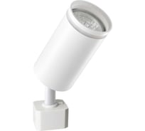 Светильник трековый MAXLIGHT CAST 207 WHITE алюминиевое литье, круглый, поворотный, GU 10, черный, 55x195 мм 00-00001235