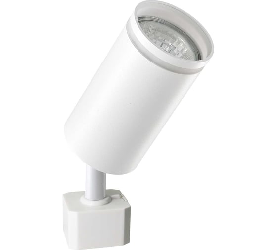 Светильник трековый MAXLIGHT CAST 207 WHITE алюминиевое литье, круглый, поворотный, GU 10, черный, 55x195 мм 00-00001235 1