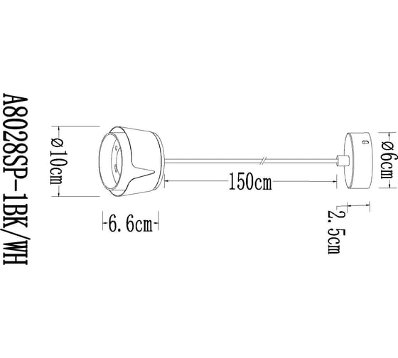 Подвесной светильник ARTE LAMP AMAKS A8028SP-1BK