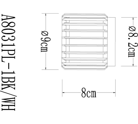 Потолочный светильник ARTE LAMP ATRIA A8031PL-1WH
