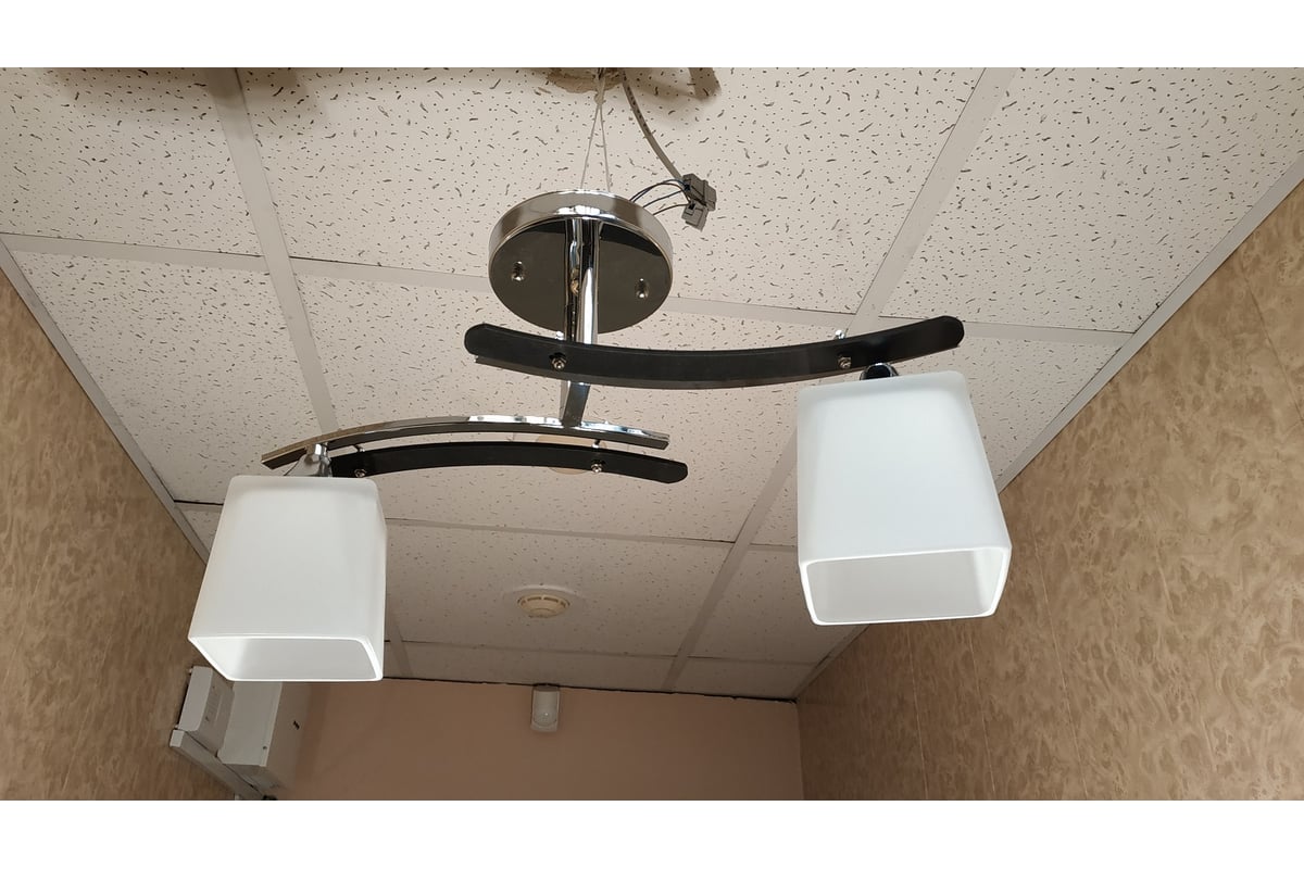 Люстра JUPITER LIGHTING Кубы черный/хром2х60W E27 230V A 1853/2