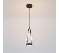 Подвесной светодиодный светильник Eurosvet Frasco со стеклянным плафоном 50267/1 LED черный a069346