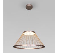 Подвесной светодиодный светильник Eurosvet Cesta 40017/1 LED коричневый a069288
