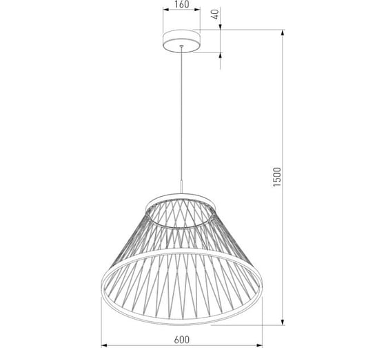 Подвесной светодиодный светильник Eurosvet Cesta 40017/1 LED коричневый a069288