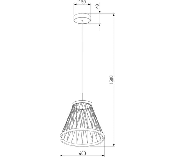 Подвесной светодиодный светильник Eurosvet Cesta 40016/1 LED коричневый a069283