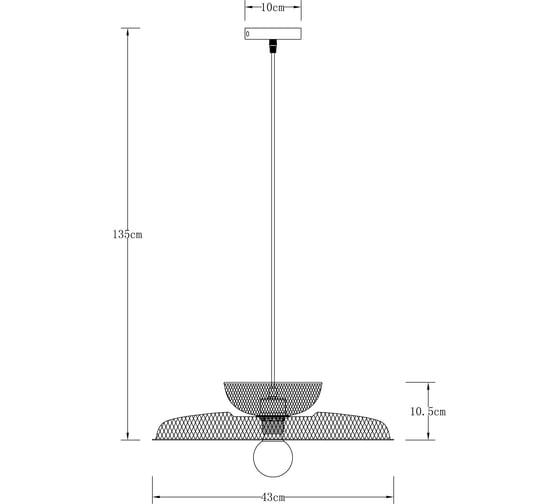 Подвесной светильник ARTE LAMP CASTELLO A7066SP-1BK