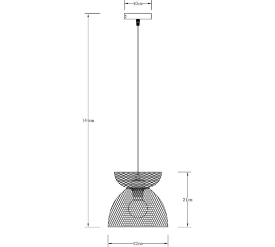 Подвесной светильник ARTE LAMP CASTELLO A7065SP-1BK