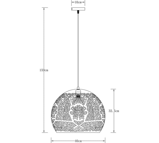 Подвесной светильник ARTE LAMP CELESTA A7057SP-1BK