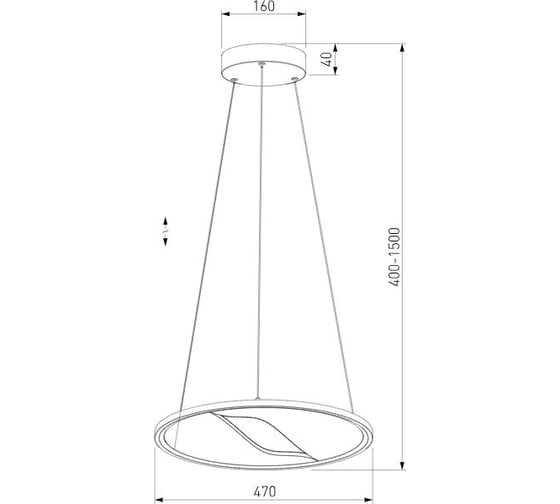 Подвесной светодиодный светильник Eurosvet Occhio 40026/1 LED серый a069308
