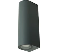 Светильник садово-парковый FERON DH015, на стену, 2xGU10 MR11 230V, черный, 51312