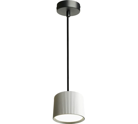 Светильник потолочный FERON Barrel HL4588 ARIA levitation 12W, 230V, GX53, серебро + черный, на подвесе 1,7 м, 51680