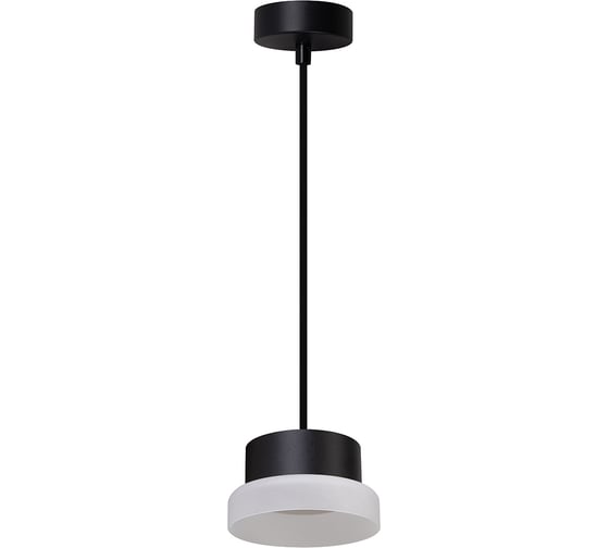 Светильник потолочный FERON Barrel HL4608 OPAL levitation 12W, 230V, GX53, черный, на подвесе 1,7 м, 51687